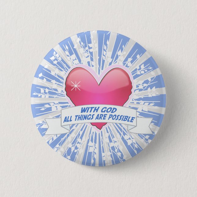 Mit Gott ist alles möglich Button (Vorderseite)