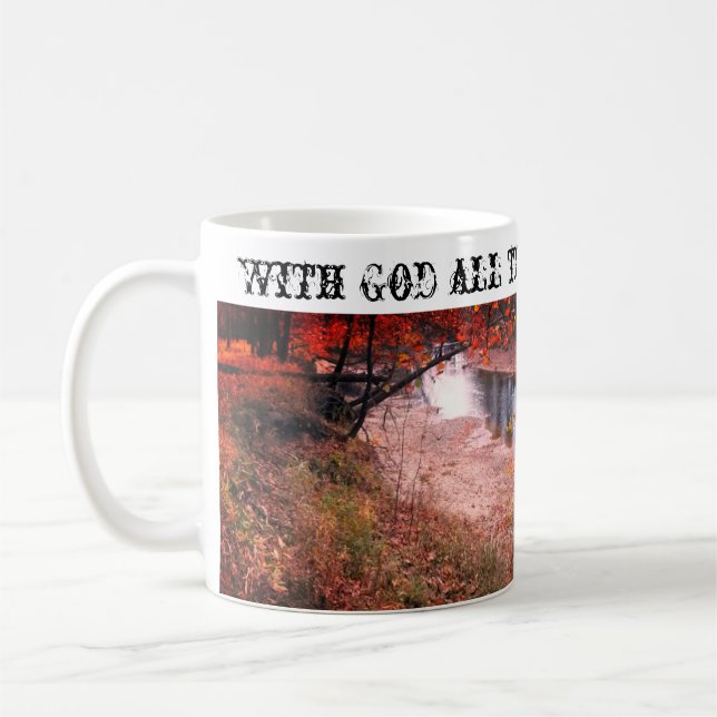 Mit Gott ist alles möglich Kaffee Tasse (Links)