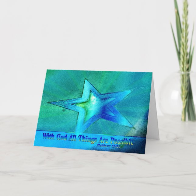 Mit Gott ist alles möglich Karte (Vorderseite)