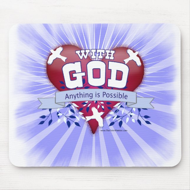 Mit Gott ist alles möglich Mousepad (Vorne)