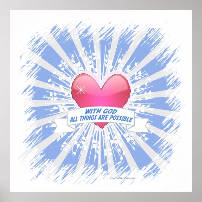 Mit Gott ist alles möglich Poster (Vorne)
