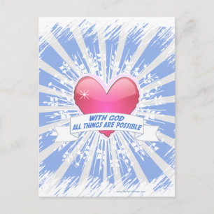Mit Gott ist alles möglich Postkarte