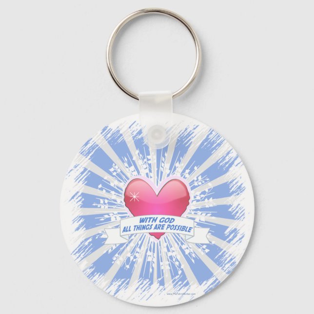 Mit Gott ist alles möglich Schlüsselanhänger (Vorderseite)