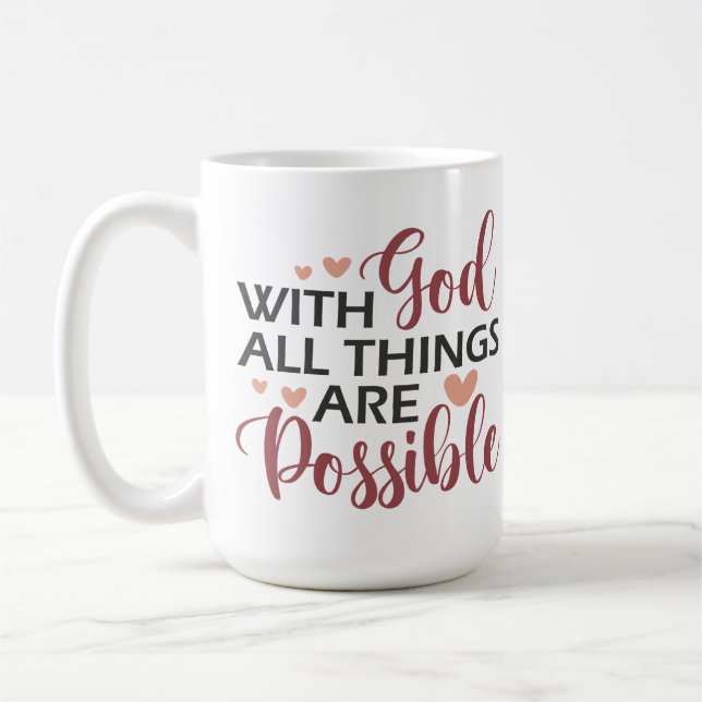 Mit Gott Kaffeetasse (Links)