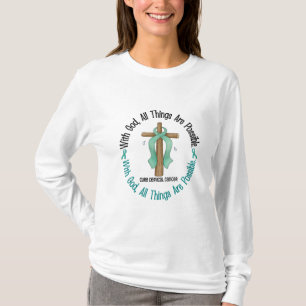MIT GOTT-KREUZ Gebärmutterkrebs-T - Shirts u.