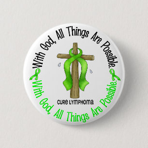 MIT GOTT-KREUZ Non-Hodgkins Lymphom-T - Shirts Button