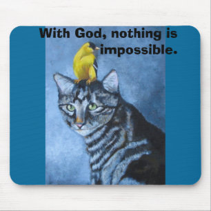 Mit Gott Nichts ist unmöglich Mousepad