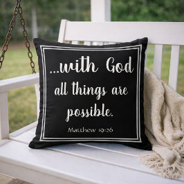 Mit Gott sind alle Dinge möglich Inspiration Kissen