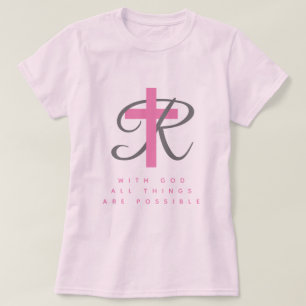 Mit Gott sind alle Dinge möglich religiöse im Shir T-Shirt
