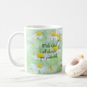 Mit Gott sind alle Sachen - Matthew-19:26 möglich Tasse