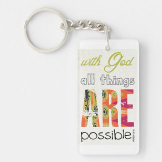 Mit Gott sind alle Sachen möglich Schlüsselanhänger