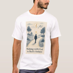 Mit Gott wandeln Andante Bach T-Shirt