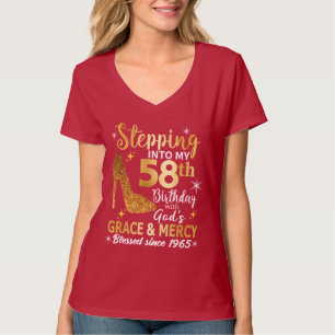 Mit Götter Gnade in meinen 58. Geburtstag eintrete T-Shirt