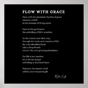 Mit Grace Faith Poesie Art Poster Dekoration