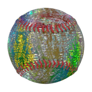 Mit Grooves gefärbt und farbig gebrannt Baseball