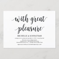 Mit großer Freude laden die Einladungen zum Hochze