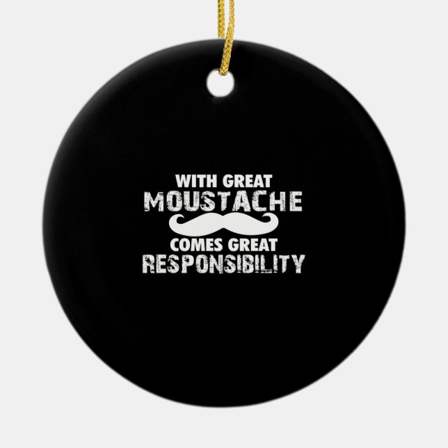 mit großer Verantwortung Keramik Ornament (Vorne)