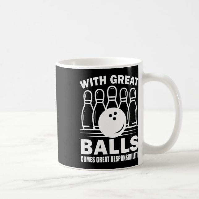 Mit großer Verantwortung kommt Bowler Bowli Kaffeetasse (Rechts)