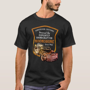 Mit handgefertigtem Moonshine jeder Name lustig T- T-Shirt