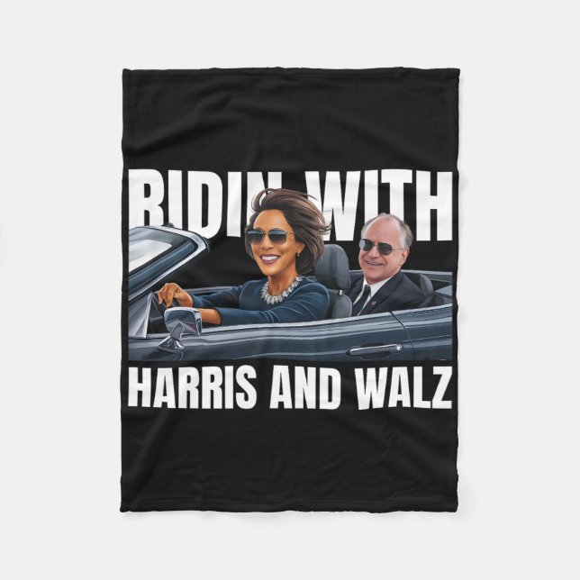 Mit Harris und Waschheimer-Präsident Kamala Harris Fleecedecke (Vorderseite)