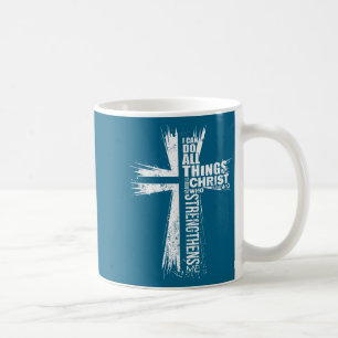 Mit Hemd Retro Vintage Kreuz Bibelvers Kaffeetasse