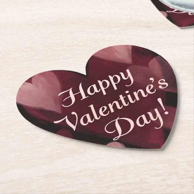 Mit Herzen gefüllte Valentinstag-Grußkarte Untersetzer (angewinkelt)