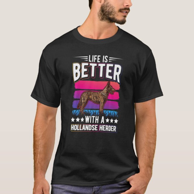 Mit Hollandse Herder T-Shirt (Vorderseite)