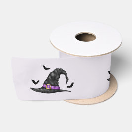 Mit Hut mit Fledermäusen auf Lilac-Background Hall Satinband