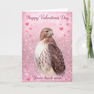 Mit Ihnen, immer – Rotschwanzbussard Valentinstag Feiertagskarte