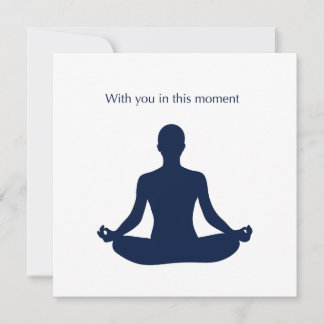 Mit Ihnen in diesem Moment Art Card Feiertagskarte