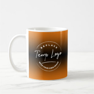 Mit Ihrem Firmenlogo, Orange Ombre Kaffeetasse