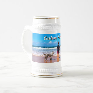Mit Ihrem Haustier-Foto-Bierkrug-Geschenk Benutzer Bierglas