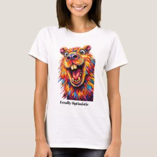 🐶Mit individuellem Text, “Wild Optimistisch” Capy T-Shirt