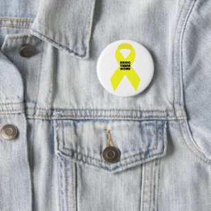 Mit Israel stehen - Gelbes Band Bring sie nach Hau Button