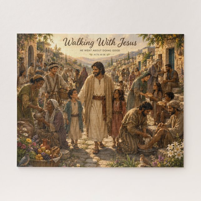 Mit Jesus gehen Puzzle (Horizontal)