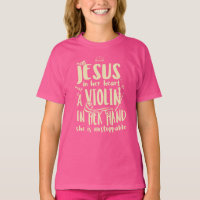 Mit Jesus in ihrem Herzen Eine Geige Hand Musik Kl