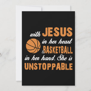 mit Jesus in ihren Basketball-T - Shirt