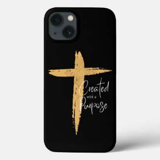 Mit Jesus kreiertes Gold-Kreuz Case-Mate iPhone Hülle
