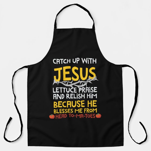 Mit Jesus Schritt halten Schürze (Vorderseite)