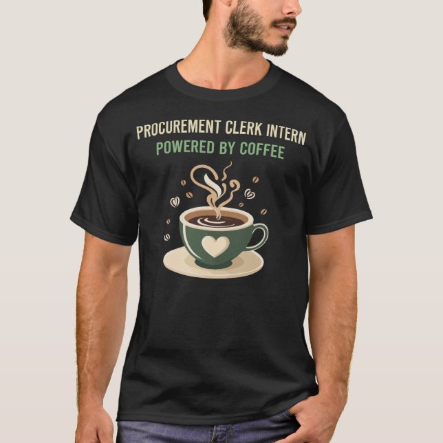 Mit Kaffee-Beschaffung T-Shirt (Vorderseite)
