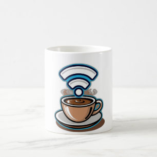 Mit Kaffee gespeist, Wi-Fi verbunden Kaffeetasse