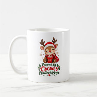 Mit Kakao und Weihnachtszauber betriebene Tasse