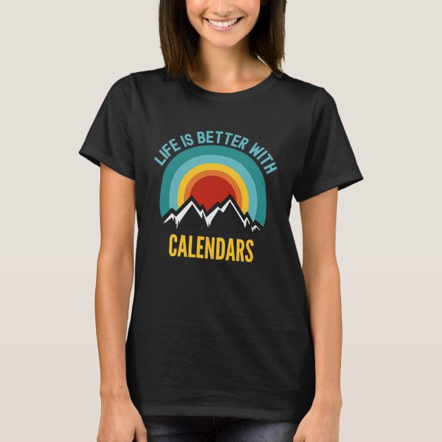 Mit Kalender T-Shirt (Vorderseite)