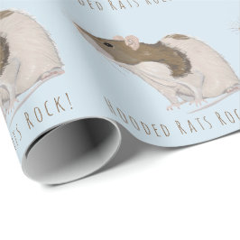 Mit Kapuze Ratten-Felsen-Goldhasen-mit Kapuze Geschenkpapier