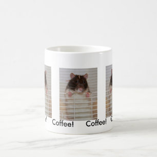 Mit Kapuze Rattie, das Aufmerksamkeit will Kaffeetasse