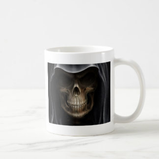 Mit Kapuze Schädel - grimmiger Sensenmann Tasse