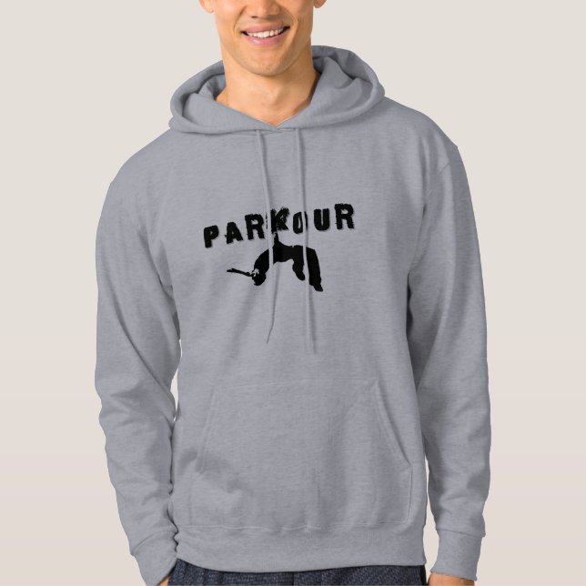 Mit Kapuze Sweatshirt Parkour Athleten (Vorderseite)