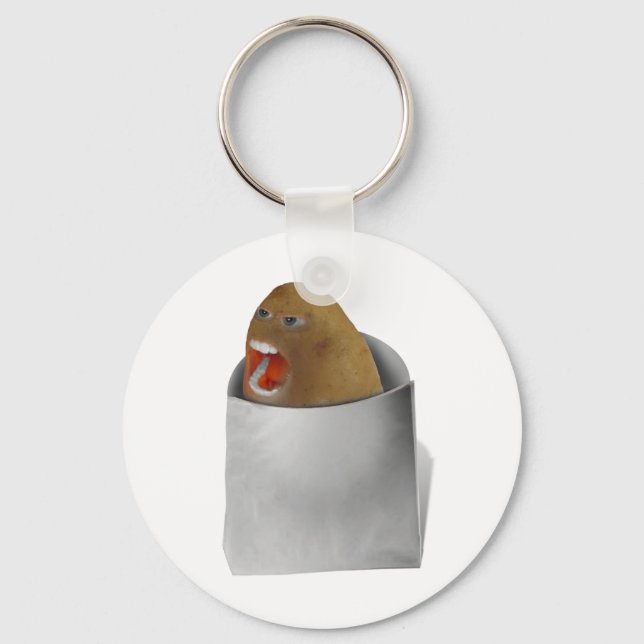 Mit Kartoffeln spielen - der Schrei Schlüsselanhänger (Vorderseite)