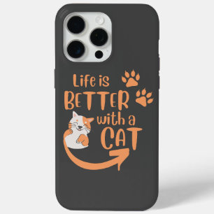 Mit Katze ist das Leben besser Case-Mate iPhone Hülle