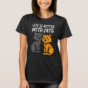 Mit Katzen Süße Frauen Mädchen Kinder Kleinkind Ju T-Shirt